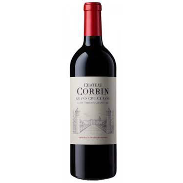 Château CORBIN, grand cru classé,St-Emilion AOC (caisse bois de 12 bts), 2016