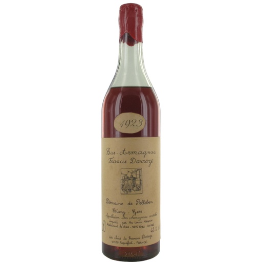 [ARMA 1923 DARR AB] BAS-ARMAGNAC,AOC,Domaine de Pelleben,46°,Francis Darroze