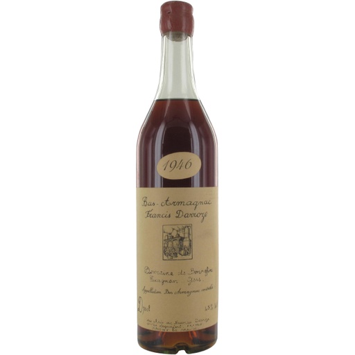 [ARMA 1946 DAR  AB] BAS-ARMAGNAC,AOC,45°,Domaine de Bonnefin,Francis Darroze